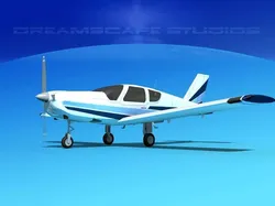 Socata TB-20 Trinidad V09 3D model
