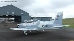 Training Aircraft Pilatus PC-21 Grey 3D model