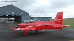 Training Aircraft Pilatus PC-21 Red 3D model