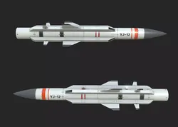 YJ-12 Anti-ship missile YJ12 Yingji12 Low-poly 3D model