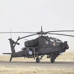 AH64A Apache Helicopter Gray Low-poly 3D model