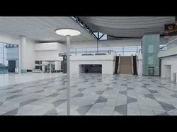 Airport from inside Low-poly 3D model