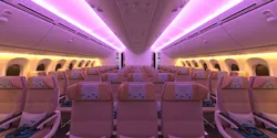 Boeing 787 Etihad  economy interior 3D model