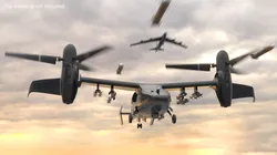 Combat Propeller Drone UAV Rigged 3D model