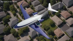 Concept Business Jet Blue 3D model