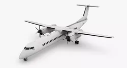 Dash Q400 Low-poly 3D model