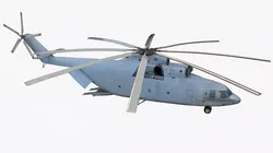detailed helicopter mi26 Low-poly 3D model