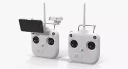 DJI Phantom Remote Control Accessories iPhone 6 3D Model Pack