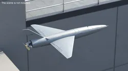 Drone Kamikaze Iranian Arash 2 Rigged 3D model