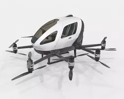 Drone Taxi Animated Ehang 216 3D model