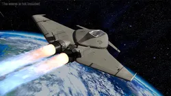 Futuristic Stealth Fighter Aircraft Rigged for Cinema 4D 3D model