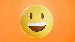 Grinning face Animated Emoji Low-poly 3D model