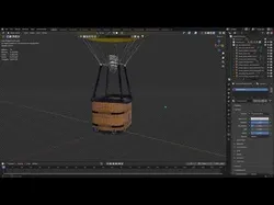 Hot air balloon 3D model