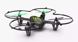 Hubsan X4 H107C BlackGreen Propeller Guard Low-poly 3D model