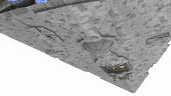 Imperial Star Destroyer with Lights 3D model