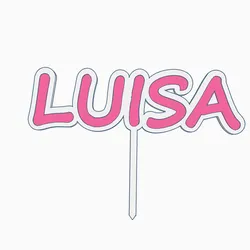 Luisa cake topper