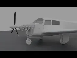 Lycoming O-540 Low-poly 3D model