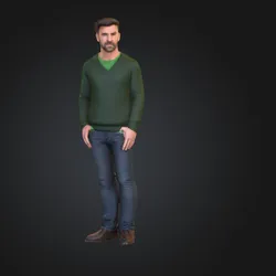 man with pollover