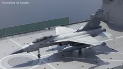 Military Fighting Jet AIDC F-CK-1 Ching-Kuo Rigged 3D model