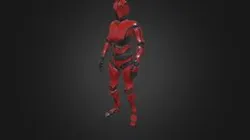 Mixamo bot character (Lowpoly)