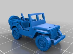 Mortar Jeep [1:100 Scale]