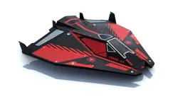 Sci-Fi Combat Spaceship Low-poly 3D model