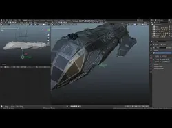 Spaceship  Low-poly 3D model