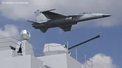 Unarmed Fighter Jet AIDC F-CK-1 Rigged 3D model