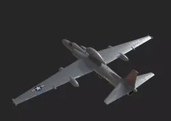 USA Air Force Lockheed U2S Dragon Lady reconnaissance airplane Low-poly 3D model