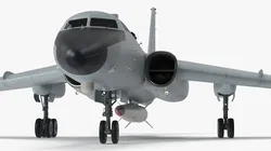 Xian H-6 China Strategic Bomber with Strategic Strike Weapon 3D model