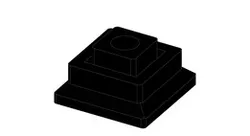 0.75 in Baluster Mounting Bracket - 90 degree - Plastic