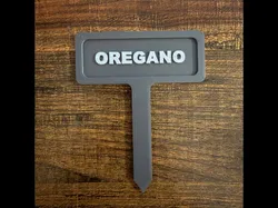 3D printer bestanden | 3MF | Oregano Garden Marker | 3D Print 3MF | No Supports Needed