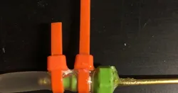 4mm ID hose to 2mm OD tube adapter (for laser air assist)