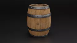 Barrel Low-poly 3D model