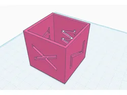 Calibration cube pencil holder.