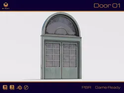 Door 01 Low-poly 3D model