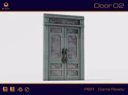 Door 02 Low-poly 3D model