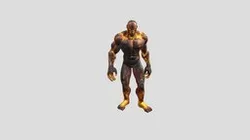 Fantasy Fire Infernal 4- Game Ready 3D Character