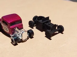 Free Other STL Download - 1927 Ford Model A Hot Rod - 1/64by Benjaburnout