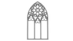 Gothic window 3D model