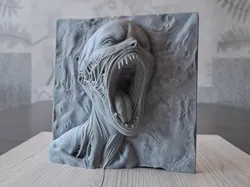 Grito Eterno - Escultura en Relieve - Modelo de impresión 3D gratuito