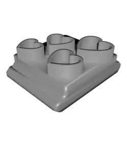 Heart Shape Stamp Tile Set, 5 Sizes 20-40mm, Perfect for Clay, Cookies & Fondant PRODUCT_1471