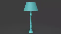 Lampshade Lamp Low-poly 3D model