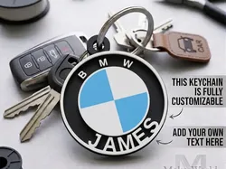Llavero Paramétrico Estilo BMW - ¡Completamente Personalizable! - Modelo de impresión 3D gratuito