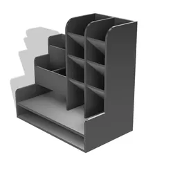 Modular Pen Holder – 3D Printable Desk Organizer (STL, STEP, Fusion 360)