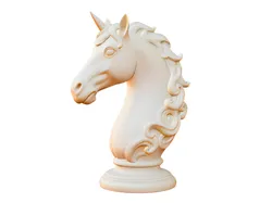 Other STL indir - Graceful Curled Mane Unicorn Bust - YehBoy