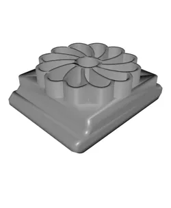 Overlapping Daisy Stamp Tile Set, 5 Sizes 20-40mm, Ideal for Clay, Cookies & Fondant PRODUCT_1492