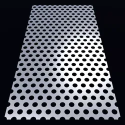 Perforated panel with 32 percent opening 25O99 3D model