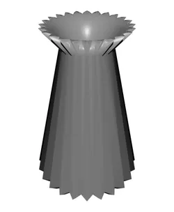 Pleated Bloom Vase