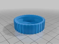 Ribbed Growler cap with hole for rubbers